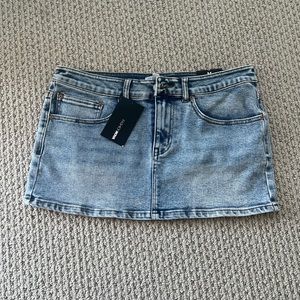 Micro Mini Denim Skirt